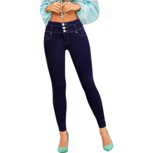 Pantalón De Mezclilla A La Cintura Para Dama